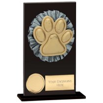 Euphoria Hero Dog Agility Glass Trophy | Jet Black | 140mm |