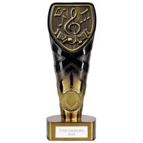 Fusion Cobra Music Trophy | Black & Gold | 175mm | G7